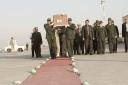 مراسم استقبال رسمی از جان باخته یزدی فاجعه منا در فرودگاه شهید صدوقی