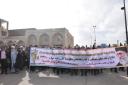 راهپیمایی انزجار از اقدامات ترامپ در شهرستان میبد برگزار شد+ تصاویر