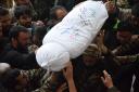 تشییع و خاکسپاری پیکر مطهر شهید گمنام دفاع مقدس در میبد